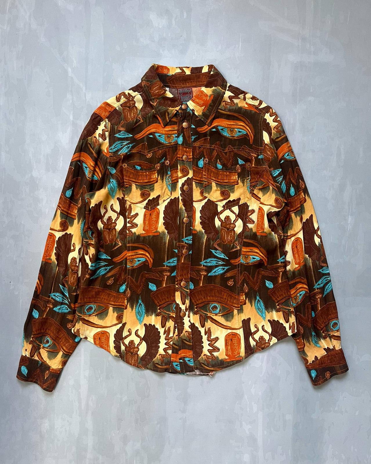 Jean Paul Gaultier 1990s Egyptian Printed Shirt (44)