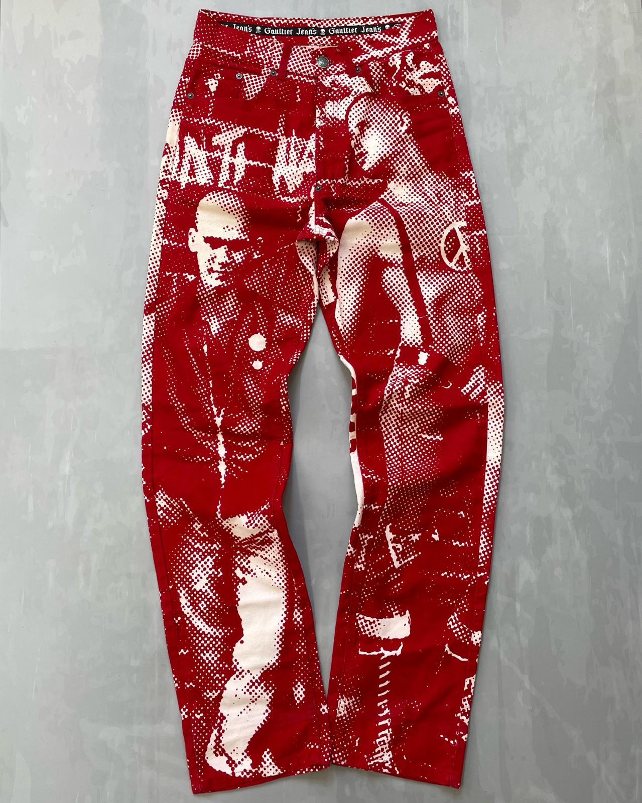 Jean Paul Gaultier  A/W 1997 “Fight racism” jeans (38)